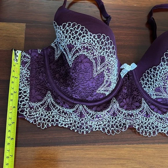 Womens 38c Victorias Secret Body by Victoria Longline lined demi Bustier Bra - Picture 2 of 11